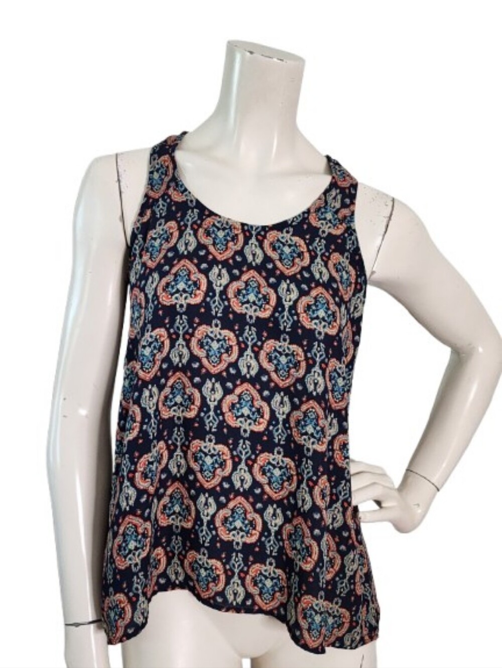 Hollister Tank Top Women's XS Blue Boho